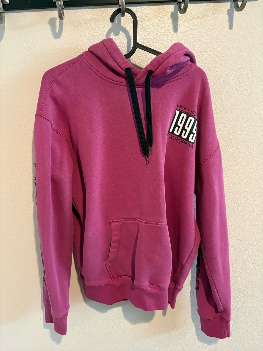 Hollister Magenta Pullover Hoodie